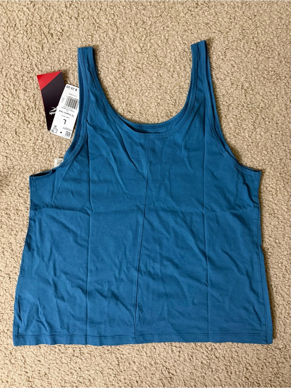 Reebok Steely Blue Tank Top with Pineapple Graphic - Picture 6 of 6